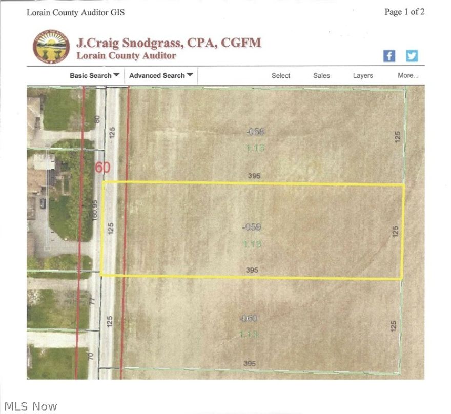 Property is located in a rural setting in Amherst Township.  Pick your own builder and you are ready to build your new home!