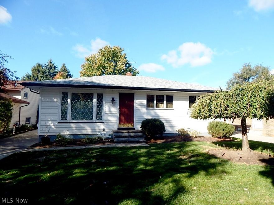 Updated ranch offering a large eat-in kitchen, a formal living room, plus a stunning family room with a stone fireplace and bay window that overlooks the manicured back yard. There are three bedrooms and a full bath. The living room, hallway and bedrooms all have hardwood under the carpet. The roof is 2 years old and the windows just 1 year old. The basement is paneled and offers potential for a 4th bedroom. There's a pantry in the utility area as well as a cedar closet and an office. A large shed sits behind the 2-car detached garage. This is a must see!