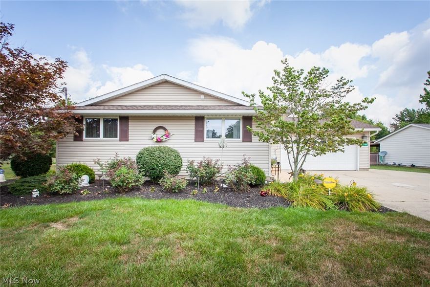 Magnificent 2900+sqft Ranch w/25'x80' heated pole barn on quiet, picturesque lot in North Ridgeville(2 lots totaling .90 acres) – Live comfortably & run your own home business or have room for your dream workshop or garage. House features desirable one floor living with an open floor plan; spacious Kitchen includes ample cabinet/counter space, pantry, 2 large breakfast counters w/granite, newer appliances INCLUDED; Living Room & Dining Room have recessed lights –easy maintenance pergo style wood floors & full wall windows, Great Room has gas FP and patio doors leading to 3 tiered decks/gazebo; private Master Suite includes walk-in closet and glamour bath; 3 additional quest bdrms & additional full bath complete 1st floor. Finished basement with full bath, Laundry Room (newer LG front load W&D included!) & ample storage. Updates/Improvements: Addition that doubled sqft of home 1996 ($55k); 24x80 pull-thru Pole Barn w/heat & 220 line with cement drive '96 ($65k); Vinyl Siding ’09; Roofs