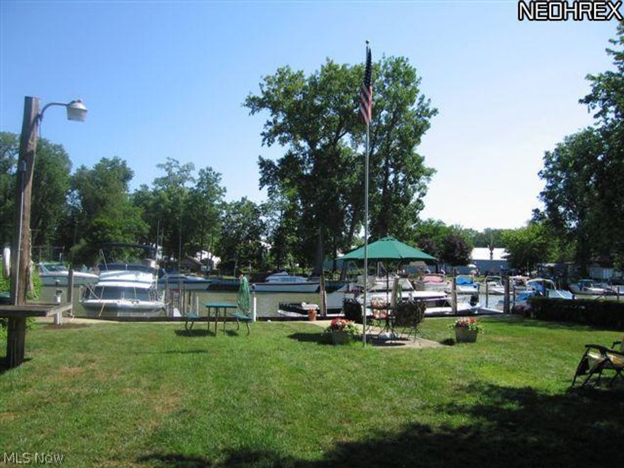 Now is your chance to get that river front lot you always wanted in Eastlake you will see a great lot that has 60' of Chagrin River frontage leading you to Lake Erie. This is a boaters dream! Water and 100 amp electrical service is ran out to the dock area with 3 water and electric stations. A 40' floating dock  attaches to the seawall and makes this ideal for 2 or more boats for docking. Build your dream home or just use for boating and family fun. Income can be made with the rental docking space available. The lot is 40' at the street and 60'at the waters edge and it is 200 foot deep. A concrete walkway and storage shed are also on the property. Get your home plans ready! You will not find a better lot at this price.