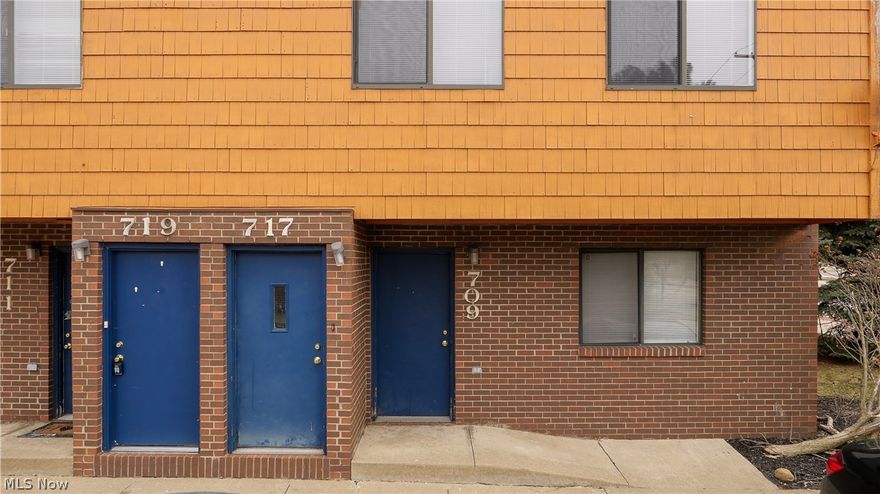 709-717 Carroll St Akron OH 44304 is a DUPLEX with all living on one floor, the 2nd floor unit has 2 bedrooms & 2 full bathrooms and the 1st floor unit is 2 bedrooms & 1 full bathroom with all 4 bedrooms renting at $450 each for total of $1,800 per month and each of the 4 units have in unit laundry. MUST be sold with mirror image 709-717 Carroll St Akron for a total of 4 units (2 duplexes) at $3,600 monthly income, includes all utilities. Must Be Sold WITH 711-719 Carroll St as a Package which is MLS #4351925 so each duplex is $100,000 for a package price @ $200,000. Even thru the pandemic these 4 units (2 duplexes) have had great occupancy, currently 7 of 8 bedrooms are being occupied @ $450 each, most leases thru mid August and many tenants have expressed the wish to renew their leases at that time. Each unit has a $500 association fee annually towards the common spaces like the parking lots, walkways, mailbox site, lighting of parking lot, entry & signage maintenance, snowplowing, s