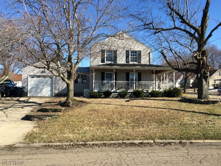 Great opportunity to own this 3 bedroom and 1 and a 1/2 bath colonial across from the park! Wrap around porch. Expanded kitchen and formal dining room. Wood floors throughout. Attached garage with extra parking in the extra wide driveway, private yard with vinyl fencing. Central air, some newer windows, updated electric, glass block windows. Short Sale. Make an offer!