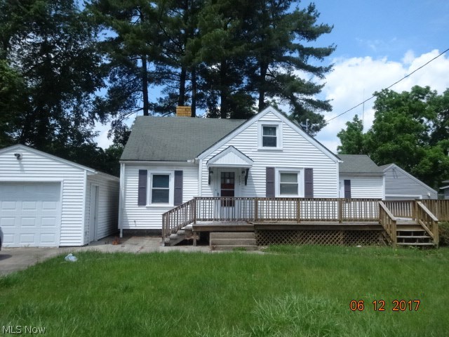 Cozy two bedroom bungalow on two parcels in highly sought after Sandy Valley location. Home has one level living with first floor laundry, two bedrooms and full bath. There is an unfinished walk-up that could easily be completed for additional living space. Sold as-is.