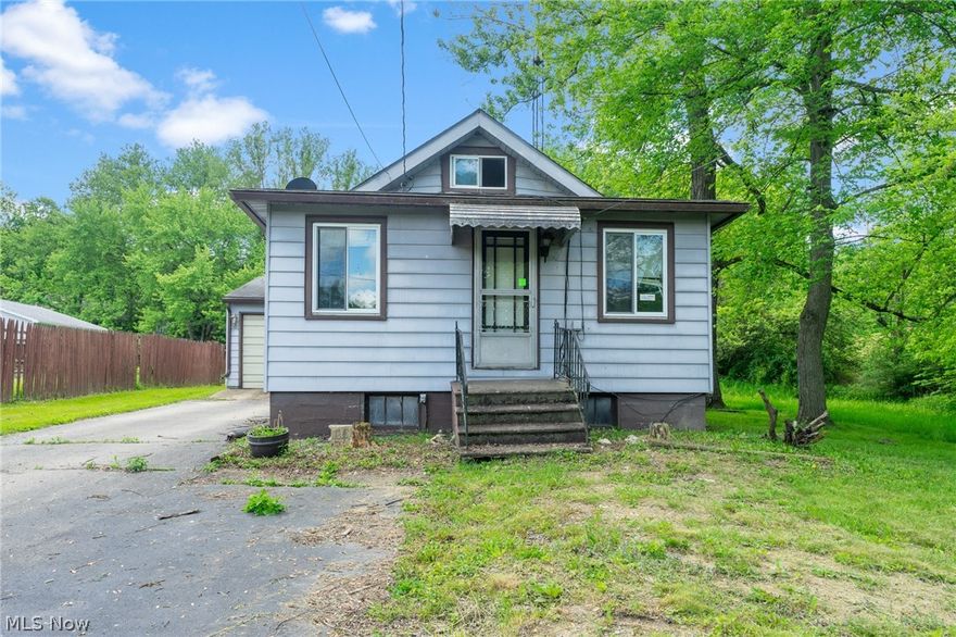 Add your personal touch to this house with so much potential! This 2-bedroom cape cod house needs some TLC. The living room is fairly large with carpet open to the dining area. The kitchen has wood cabinets with granite counter tops. 1 Bedroom on the main floor with a single closet. Full bathroom on the first floor with tub surround. Upstairs hosts small rooms with limited height due to roof angle with closets. Attached 1 car garage. Shed. Full basement with a walk out. Great location. Make this house your home, flip it or add it to your rental portfolio! Call today!