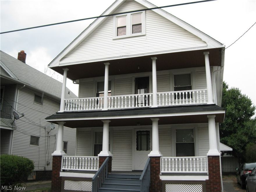 Great Income Opportunity! Freshly Painted. This Lovely Double Has Potential For Two Bedrooms In Each Unit. Spacious Living Rooms and Kitchens. Beautiful Woodwork Throughout. Walk-Up Attic With Lots Of Space. Large Porches. Two Car Detached Garage. Close To Freeway Access!