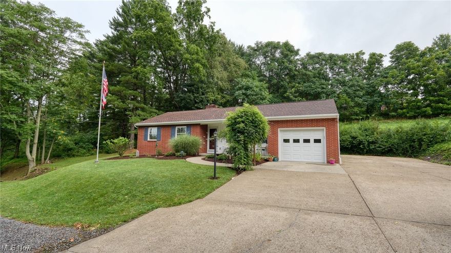 Rarely does a home come on the market that checks all the boxes. This one does! A beautiful brick home well-located at the secluded end of a quiet dead-end street in a friendly, well kept neighborhood. This brick house not only is quite attractive, but it is low maintenance and durable. The house is beautiful and timeless, making it a great investment and a unique, comfortable place to live. Main features include hardwood floors, alarm system, garage, private gravel lane, finished basement; appliances included. AC, heat, plumbing, wiring and windows replaced in 2017. New roof in 2020. Heating is gas and there is wood-burning fireplace in the basement.  Central air. Home has been meticulously maintained. Be sure to take a look!
