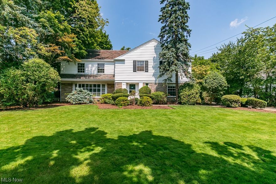 NEW UPDATES!!! Refinished Hardwood Floors * Entire 2nd floor New Carpet* Freshly Painted Bedrooms, & More..  Enjoy this 4,024 sqft 5 bedroom Colonial on a lovely tree lined street in the Malvern neighborhood of Shaker Hts.  Once inside, you're greeted by an open foyer that passes through to a bright living room  with a wood burning fireplace, or over to the private office & half bath convenient for an at-home workspace. The kitchen & dining rooms are ideal for entertaining. This updated kitchen (2019) consists of granite countertops & top of the line appliances including a subzero refrigerator, double wall oven, a spacious pantry with built-ins, beverage fridge, stand up freezer and the perfect blend of ambient & task lighting. The family room connecting to the dining rooms is surrounded by windows & overlooks the patio. A curved staircase leads to the primary suite w/ a walk-in closet & glamour bathroom. Three additional massive bedrooms w/ ample closet space, full bath, In-Law Suite, Cedar closet & large linen closets complete the 2nd floor. Make your way outside through your attached 2 car garage to the lush backyard featuring a custom wooden privacy fence (2022). Updates include: Furnace 2020, 2nd Furnace 2023, Fully Waterproofed Basement w/ transferable warranty 2023, 2-50 gallon HWT 2020 & much more. Point of Sale Compliant! Great location! Close to schools, VAD, shopping, restaurants, RTA, Cleveland Clinic & University Hospital & Circle, Cleveland's Cultural Hub.