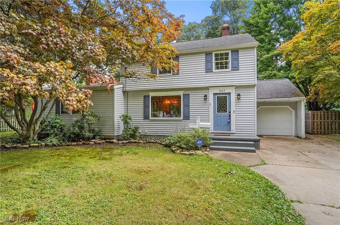 Very spacious 4 bedroom 3 full bath colonial complete with living room, dining room, family room and sun room area. 1st floor primary bedroom with full bath, featuring step in shower and large walk in closet. Family room could be a private office off the primary suite. 3 great bedrooms with a full bath upstairs. 1st floor laundry with door to the updated trex deck and fully fenced backyard. Oak kitchen with corian countertops, stainless appliances and ceramic flooring. Above ground pool and hot tub will stay. Sun room area has lots of windows, skylights and great beverage bar area. Basement has a 2nd set of appliances, full bath and a workshop area that has a private outside entrance. Close to schools and the quaint downtown area. Close to NEOMED and Kent State.