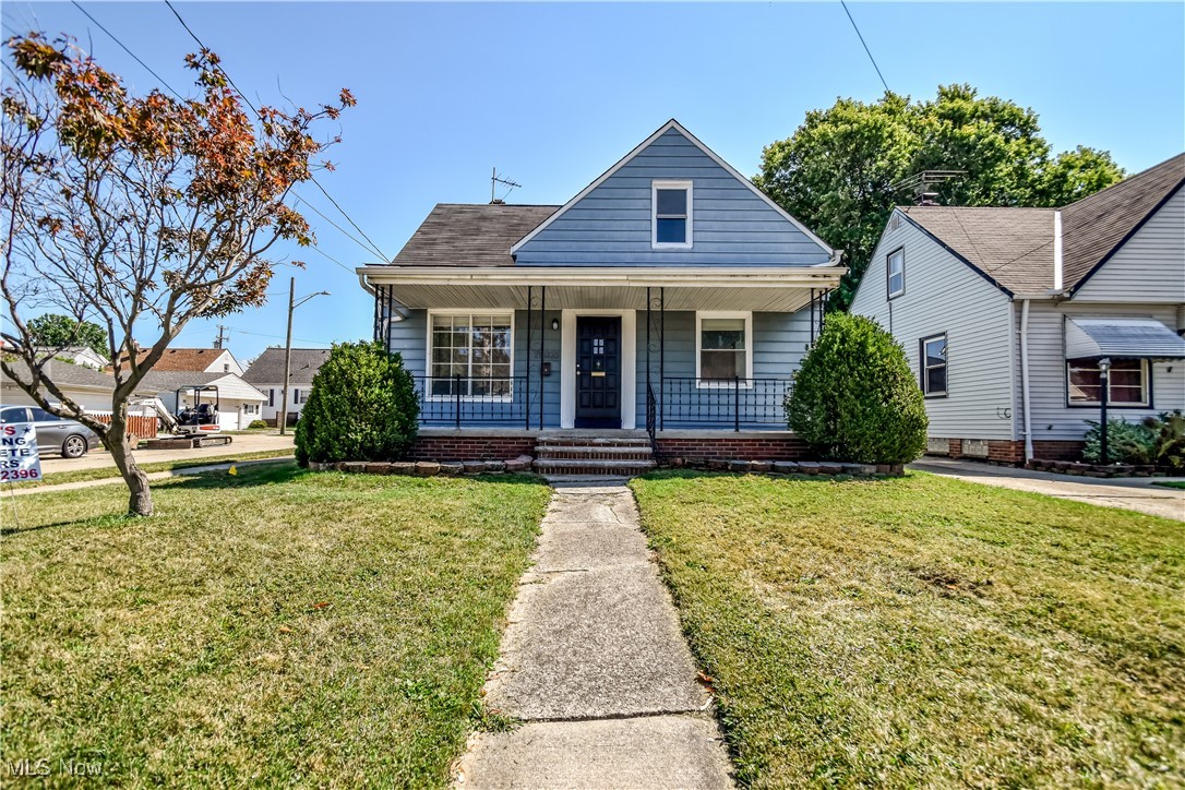 Welcome to a charming and well maintained bungalow on a desirable corner lot in Wickliffe. This home features 3 bedrooms, a recently updated bathroom (Sep 2025), and carpet throughout. On the main floor, a spacious living room full of natural light creates a great space to relax. The second floor boasts a large carpeted bedroom with multiple closets. You will find the laundry area in the basement, as well as a large recreation space that would be perfect for an entertainment area. The covered front porch and oversized one car garage offer additional functionality to the home. A basement foundation repair was completed in April 2022 and carries a lifetime transferrable warranty. Including all appliances and a seller-provided home warranty, this move-in ready home offers peace of mind and comfort from day one.