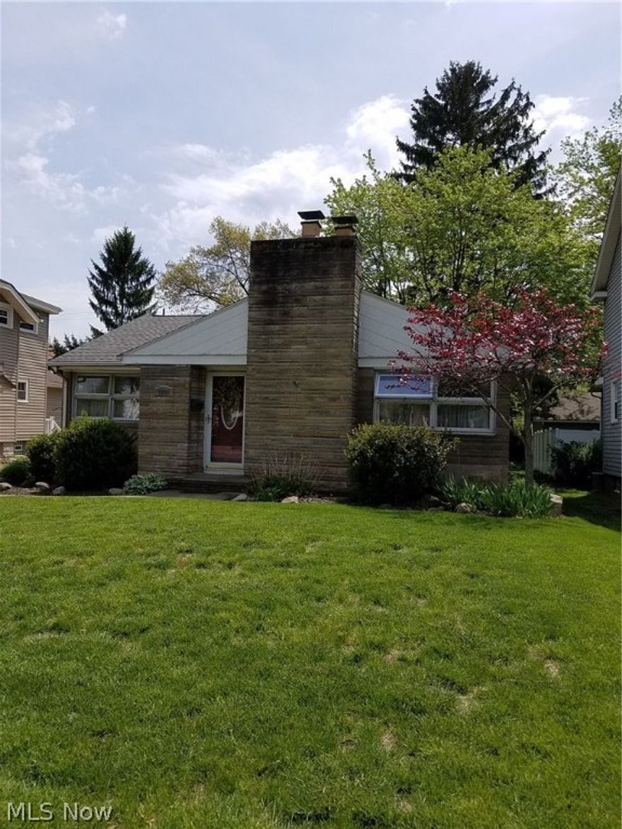 Easy one floor living starts here! Larger than it appears, this charming, well built brick ranch is conveniently located to everything you need.  2 large bedrooms. Living room features gas fireplace.  Nice dining room.  Cement drive, detached garage. Roof is 8 years old.  Furnace and central air 11 years old. Electric has been updated.  Full basement offers outside access and additional toilet.  One year home warranty provided by the seller.  Don't delay on seeing this one!