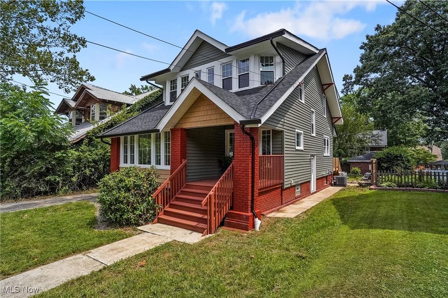 Incredible Renovated Historic Home in Highland Square!
Welcome to this beautifully renovated 1919 historic home tucked away in the heart of Highland Square, one of West Akron's most charming and walkable neighborhoods. With Herford Park just steps from your front yard, this home offers the perfect blend of character, comfort, and convenience.
Boasting 4 spacious bedrooms and 2.5 bathrooms, this home features four generous living spaces on the main floor, each filled with natural light and original charm. The living room showcases refinished hardwood floors and a cozy fireplace, while the oversized dining room stuns with an bayed wall of windows ideal for entertaining. You'll love the bright solarium/family room lined with windows and the private office flooded with daylight and conveniently located next to the half bath.
The stunning split staircase adds a classic architectural touch, offering dual access from both the front entry and kitchen. Speaking of the kitchen, it's completely brand new and thoughtfully designed with modern cabinets, new appliances, stylish fixtures, and a smart drop zone near the back door for coats, shoes, and bags.
Downstairs, the clean and updated laundry hookups and new full bathroom add extra function and style. Step outside to enjoy a spacious fenced backyard, deck and patio perfect for relaxing, gardening, or entertaining.
This home has been fully renovated inside and out with quality materials and attention to detail. Located a short walk to Highland Theater, restaurants, coffee shops, the library, and local grocery stores, this is not just a house, it's a lifestyle.
Don't miss your chance to own a true gem in one of Akron's most beloved neighborhoods.
