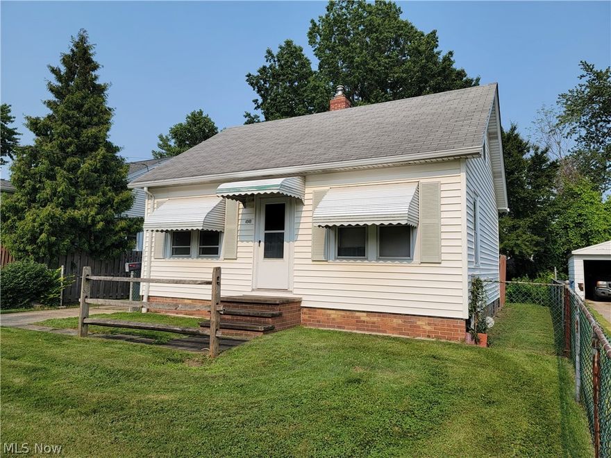 Property for sale as is. Seller will make no repairs. Property should not clear an FHA Appraisal as is.  City Point of Sale is in process. Seller has no knowledge of the condition of the home or the appliances. Existing appliances will be left. 2 bedroom bungalow close to freeway access and Downtown Willoughby. Detached Garage with workshop and porch. Good starter home to do updating as you go!