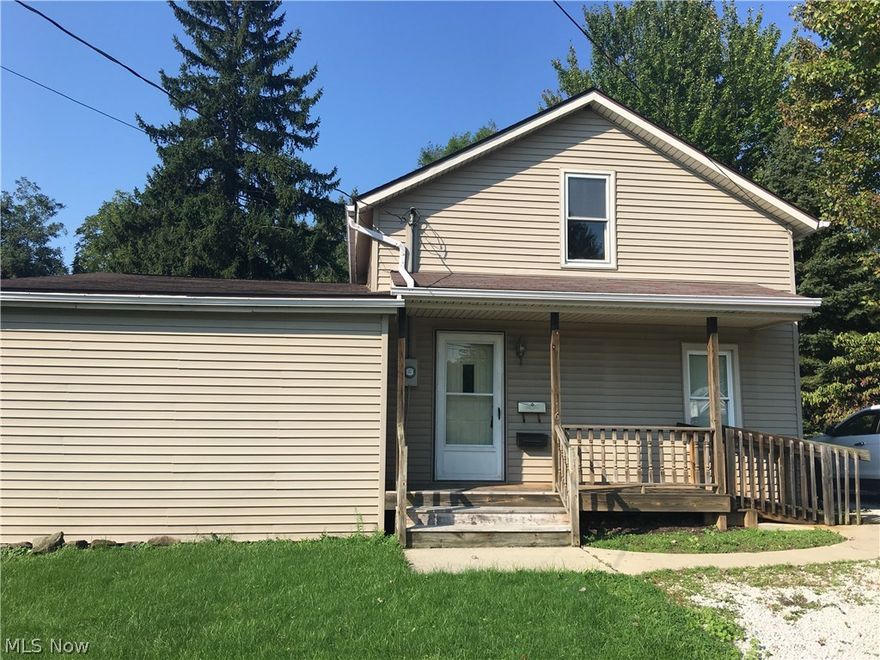 Home in Chippewa School District sits on two parcels for a  total of .595 acres with the second parcel listed as Seville Street giving you the backyard wooded view. This home features two bedrooms on the first floor and two on the second. The partial unfinished basement has a walkout door. The first floor master bedroom offers a walk in closet and another that can be used as a small office area or a second walk in closer.  Large eat in kitchen. There is a laundry/utility room on the first floor. This home features central air. Seller is offering a one year home warranty.