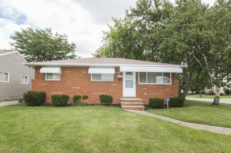 Dynamite Brick ranch on quiet street! Freshly painted, new carpet, eat-in kitchen with appliances that stay! Paneled rec room, glass block windows, newer high efficiency furnace & central air, fenced yard with patio. Deep two car detached garage with opener. Call to see.