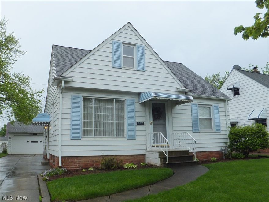 Aluminum Sided Bungalow,3 bedrooms,2 full bathrooms,large eat-in kitchen,appliances stay,finished rec room with bar,brand new furnace and central air,glass block windows,patio,2 car garage w/opener,clean and well kept,just move-in