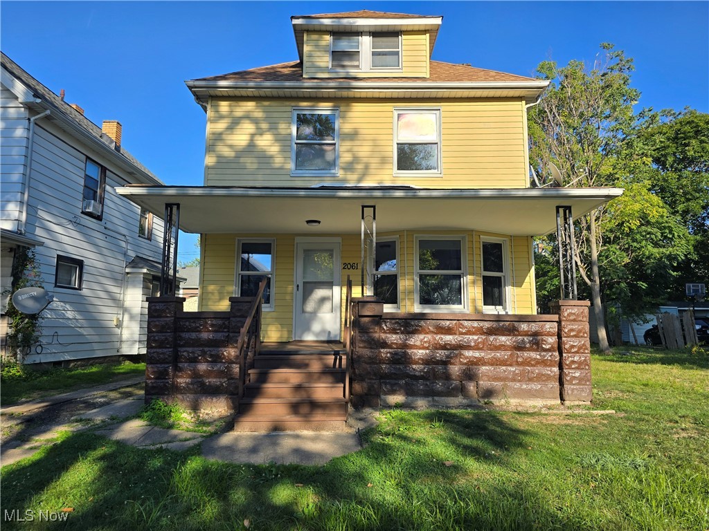 Located on the boarder of Lakewood, and updated top to bottom! MUST SEE! Investors, this one is TENANT READY and offers much opportunity for income!!! Located just minutes from Edgewater Beach Park, great dining and entertainment options nearby. The home's character has been preserved while adding a modern touch.
With a grand welcoming covered front porch for enjoying your coffee and a good book, bright foyer, characteristic fireplace in the living room, two spaces on the main floor for dining, den, office or other uses and new floors throughout. On the second floor you will find a fully updated (and roomy) bathroom, 3 bedrooms and the staircase to the third floor. The Flex space on the third floor would be great for use as an additional 4th bedroom, office space, play or hobby space; offers lots of natural light and charming built-ins for some extra storage. Electrical has also been updated, baseboard heating system, HWT are BRAND NEW.