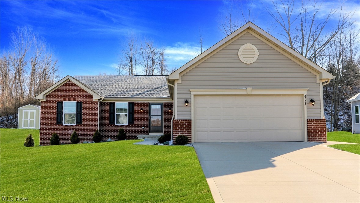 *Looking For A Newer RANCH In Green Without New Build Prices? This Is It!! 3.5 Yrs. Young ~ Just Built In 2018 Meticulously Maintained, Shows Like A Model Home! *1574 Sq. Ft, 3 Bedrooms, 2 FULL Bathrooms, Attached 2 Car Garage Expanded For A Full Size Truck On .31 Acres!! *Imagine Coming Home To An Upscale Neighborhood Tucked Away W/The Ability To Unwind On A Back Patio Or By The Firepit Enjoying No Neighbor View Behind!! *Huge FULL Basement W/Poured Concrete Walls (Known For Better Resistance to Water) Is Currently Used For A Gym + 2nd Tv Area & Would Make A Great EXTRA Entertaining Rm: Already Roughed For A Lower Level Bathroom *150 Amp Service *Thousands Spent Since New Build On Updates Include --> Yard Install/Excavating, Concrete Patio & Sidewalk, Landscaping, Rockscape, Tree Service, Larson Storm Door, Upgraded Blinds, Sealed Driveway, Sherwin Williams Intellectual Grey & Stone Lion Paint, Grace Bay Water & Stain Resistant Glazed Porcelain SUBWAY TILE Backsplash & More! *Modern W