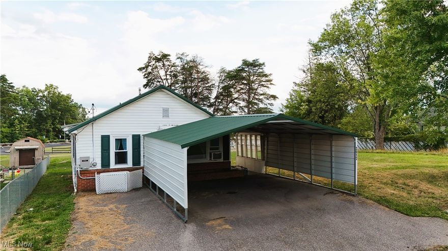 Cute bungalow style home with flowing interior floor plan. The home features a generous living room that opens nicely into the large kitchen. The two bedrooms feature large closets, with the primary bedroom containing a full walk-in. The home has an enormous bonus room at the back. Dream of what you can do there! The bathroom has a light refresh and is easily accessed from the main living areas. Outside you will find a large garage that easily houses a single car but with additional space for a workshop...or...whatever! The access to the home has a covered, two-place carport to keep you out of the elements as you enter the covered front door. Rest assured as the home comes with a Generac, back-up generator.