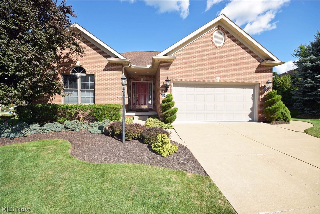 Custom Built Free-Standing Ranch Condo built by KNL located in Mill Run Villas. Welcome to luxury one-story living at its finest, 1650sq feet living area with more finished space started in the lower level. Gorgeous kitchen with beautiful cherry cabinets and eat-in area which leads to the deck and patio. Spacious great room with an additional room on the back which could be used as a formal dining room or office. Large Master Suite including a spacious bathroom with dual sinks, large jetted tub, separate shower and large walk-in closet. There is a full basement partially finished, drywall is hung in preparation for a large finished rec. room and is plumbed for an additional bathroom. Don't put off viewing this beauty! Call today to schedule your showing!