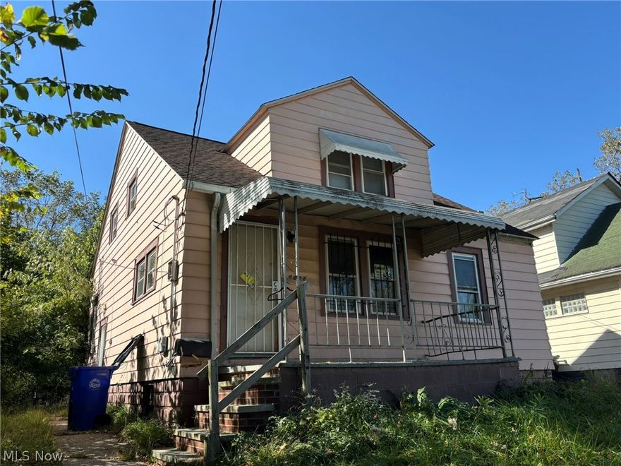 Investors Or Owner occupants! Finish off this value-add property to your liking! This 3 bedroom, 2.5 bath home offers 1248 square feet and a big 40 x 163 lot! Fantastic ARV value! Easy to bring back to its glory! Brand New Roof! Updates include: Roof, some drywall work/patching, some ceilings redone, kitchen sink/cabinet/flooring/paint, some carpet, bathroom flooring/vanity, tub surround, paint, second full bathroom fully renovated,  hot water tank, glassblock windows in basement, some ductwork and electrical. Furnace within 10 years refurbished. Long Driveway! Partially fenced in back yard! Selling AS IS, Where Is. No Seller financing. Quiet Street. Close to downtown Cleveland, parks, restaurants, shopping, hospital, freeway access and more! There are about 100 other single family home properties for sale that are either tenant occupied or value add investments! Reach out to listing agent via email for info.