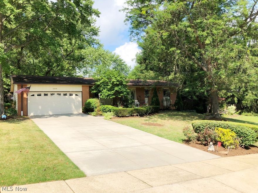 This is an attractive and well maintained  brick & sided Ranch home with walk-out Basement, 2.5 baths that have been updated with new shower surround and shower doors in both master & main bath, updated Kitchen includes all appliances and features re-faced cabinets in 2010. Windows were replaced in 2009 with quality Stanek Windows, also glass block windows were added in basement. New Concrete driveway in 2007 along with the replacement of Sun room windows,  Furnace room waterproofed in 2008 and updated in 2014. There is a see thru brick fireplace between living room and family room. a remote controlled gas log was added in 2016,  The exterior sump pump (at walk out of basement) was replaced and drains and pipes cleaned in 2018, there is a brick paver patio at walkout basement. Seller added a convenient 1st floor laundry hook-up in the Sun Room in 2017. In 2012 The concrete patio and walk in rear was replaced. In 2013 the hot water tank was replaced and at same time carpet was replaced