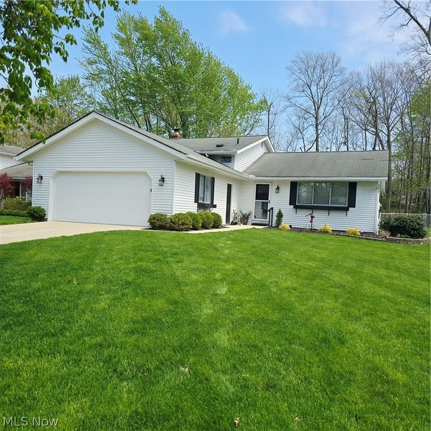 Be first or be sorry! Turn the key and move in! Easy to show, immediate possession! Four bedroom, two full bathroom Split Level with a basement located on a quiet street. Original owner took care here! Nicely updated and freshly painted throughout! Eat-in kitchen with oak cabinets, pantry and all appliances staying. Formal dining room has a slider leading to a big covered deck and nice ratio of grass and mature trees and a fenced yard. Living room with plenty of natural light. Spacious family room has a fireplace. Separated bedroom has a full bathroom steps away. Owner bedroom has tandem full bathroom. Fourth bedroom has walk-in closet. Garage has pull down stairs to attic, water spigot & drain. Basement has a laundry room, mechanical area and space for a recreation room. Newer flooring, carpeting, doors and blinds. Updated bathrooms. Bathrooms, hot water tank and disposal 2026. Refrigerator 2018. Driveway 2016. Central air and furnace 2012. Includes one year home warranty!