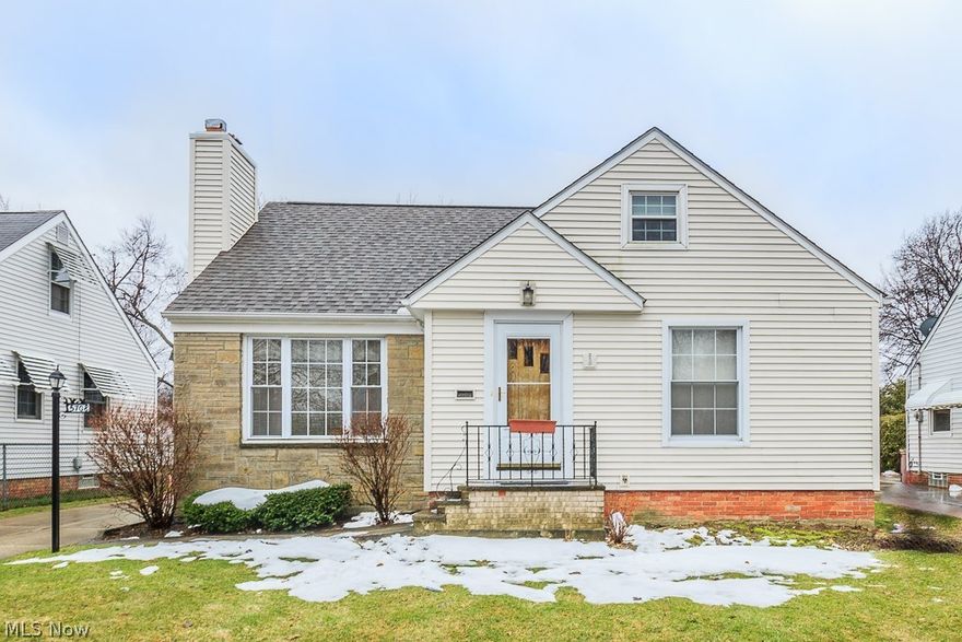 This charming three bedroom bungalow with big backyard & wonderful neighbors isn't one to miss! Gorgeous, original hardwood flooring & cove ceiling throughout most of first floor. Kitchen boasts elegant tile backsplash, freshly painted kitchen cabinets (2018) and includes all appliances. Formal dining room with double French doors leading out to large wooden deck - making entertaining a breeze! Cozy wood burning fireplace in the living room has gas line hook-up if wanted. Two nicely sized bedrooms with gleaming hardwood floors on the first floor. Upstairs attic converted into a full, third bedroom (2012), including paint, carpeting & separate LG heat & air conditioning unit. This unique third bedroom features built-in fold out counter/desk/sewing table. Both bathrooms renovated with newer vanity & toilet. Shed behind garage for additional storage. Partially fenced backyard with ample green space for kids & pets to play! Area rugs in eating area & family room included if buyer wants the