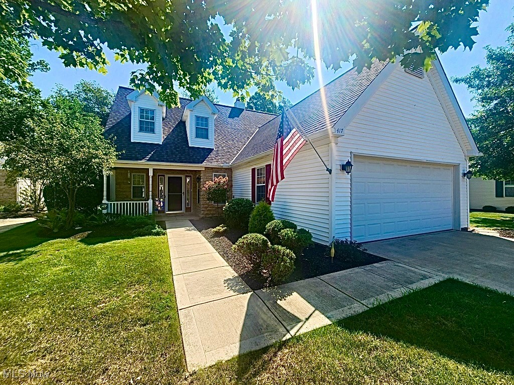 Welcome to this exceptional, meticulously maintained cluster ranch in the highly desirable Woodside community of Eaton Estates—offering the perfect blend of comfort, style, and thoughtful updates. The fully remodeled eat-in kitchen is a showstopper, featuring high-end maple cabinetry and trim, expansive granite counters, newer appliances, a walk-in pantry, and abundant storage. The inviting dining room provides additional space for entertaining, while fresh paint and luxury wood plank flooring flow throughout the light-filled, open floor plan. The vaulted living room with a gas fireplace opens to a cozy family room showcasing spectacular views of the private backyard and brick patio, complete with gas hookups for a fire pit and grill. A sun-filled, ample-sized sunroom adds the perfect spot to relax or host guests. The first-floor owner’s suite offers generous closets and a newly remodeled spa-like bath with a soaking tub, tiled shower, and dual sinks. A first-floor laundry/mudroom and convenient half bath complete the main level. Upstairs, you’ll find two additional bedrooms with excellent closet space, a full guest bath, and a spacious loft or library area. The heated 2+ car garage offers even more storage. Major updates include a remodeled kitchen and owner’s bath, sunroom addition, new brick patio, roof and gutters (2023), hot water tank (2023), HVAC with Aprilaire (2014), Nest thermostat, and upgraded insulation. A recent ASHI-certified home inspection (August 2025) confirms this home’s impeccable condition, and a 1-year home warranty provides added peace of mind. This rare offering won’t last—schedule your private tour today!