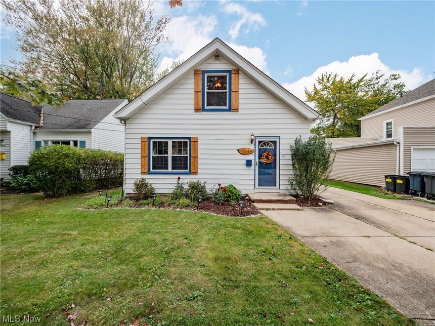 Charming 3BD/2.5BA Cape Cod in the Heart of Lyndhurst!  CHECK OUT THE 360 DEGREE VIRTUAL TOUR!!! Enter through the front door to a spacious light filled Living Room w/ hardwood floors.  The updated Kitchen features custom cabinets, quartz countertops, and stainless steel appliances and a separate dining/breakfast room.  The 1st Floor also features a generously sized bedroom, laundry/mud room leading to the back patio, and one updated full bath and one half bath.  As you make your way to the 2nd level you'll be pleasantly surprised with the open loft area perfect for an office, studio, etc.  Two large bedrooms w/ ample storage and an additional updated full bath complete our tour of this fantastic home!  Newer roof, furnace & central air conditioning, windows, water heater, electrical, insulation, 2 car garage, and much more! Home Warranty Included! Call for Your Private Showing Today!