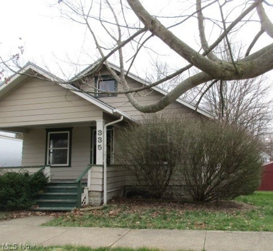 Spacious bungalow features 3 bedrooms, full bath, dining room, living room, central air, fenced yard and detached garage.