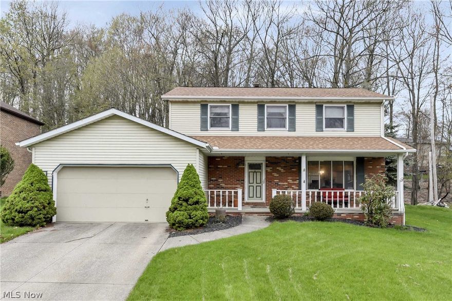 LOCATION! Must see this lovely well maintained 4 bedroom, 2.5 bath Colonial. Large eat in kitchen with newer plank vinyl floors(2021) overlooking the cozy family room with fireplace. Master suite with private bathroom, shower and walk in closet. Large first floor laundry room with closet. The lower level has a finished recreation area and still has great storage place. Newer Furnace/AC (2021) and Hot water tank (2016). All situated on a large private beautiful wooded park-like lot. Prime area of city! Quiet dead end street! Home Warranty included! Seller is a licensed real estate agent in the State of Ohio.