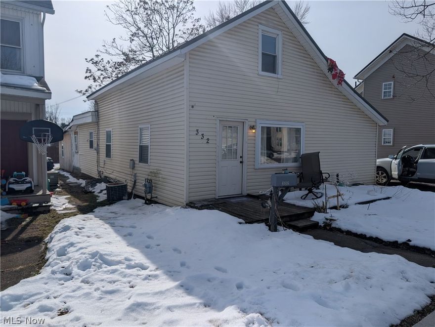 Come see this adorable bungalow in New Philadelphia, close to shopping, downtown.  This one and a half story home features first floor laundry, newer stove, refrigerator, and microwave.  The main roof is metal and was replaced in 2025. The furnace was completely rebuilt in 2025. The water tank is approximately 2 years old.  This single family home is currently rented for $900/month. Tenants pay all utilities.  The tenants have been there 2 to 3 years and would love to stay.

Cash only sale.
