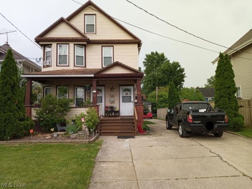 This home has been used as a converted two-family but sold as a single-family.  This home could easily be changed over.   There are four bedrooms,two-and-a-half baths, a two-car garage, a full basement, a dining room, and a huge front porch ideally located near shopping and all major highways and minutes away from the hospital.