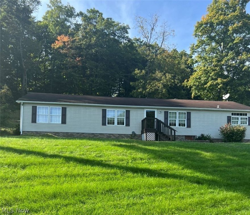 Country living, close to town!  This 3 bedroom, 2 full bath home has been well maintained and has several nice updates.  Granite counter tops on kitchen island.  Cathedral ceilings in kitchen/dining and master bedroom.  Furnace approximately 5 years old.  Hot water tank 8-10 years old.  Home comes fully equipped with all appliances.  9 open, 4+ wood acres allows for plenty of pasture and has a spring fed water trough for livestock.  Property is adjacent to an additional 76 land locked acres of public land perfect for hunting or hiking.  Enjoy fishing at either of the two stocked ponds!  Detached 24 X 28 garage with an additional 9ft shed and 24 X 20 shop.  Only 5 minutes to Cadi, and 10 minutes to Tappan Marina.  Level ground above the tree line provides a great potential building site with scenic, mature treed views.  Call your favorite Realtor today!