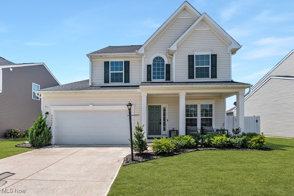 Welcome to this beautifully maintained home nestled in the desirable North Ridgeville neighborhood of Millridge. Offering 3 bedrooms and 3 full bathrooms, this residence is designed with both comfort and functionality in mind.
Step inside to an open-concept layout that features several flexible living spaces perfect for a home office, playroom, or creative studio. The heart of the home is a spacious, modern kitchen ideal for entertaining, complete with a large island, ample counter space, stainless steel appliances, and a generous walk-in pantry. Kitchen opens to both the expansive morning room with vaulted ceiling and Family Room! The Family Room Features a gas fireplace. Don't miss the built-in sound system that fills all the entertainment areas including lower level and upstairs loft! Upstairs, you'll find all three bedrooms, including a spacious owner's suite with a private bath, walk-in closet and a versatile loft area currently used as home office with custom built-ins. The finished lower level provides even more room to relax or entertain, whether as a media room, rec area, or guest space, also includes a 3rd full bathroom! Finished with a generous amount of additional storage area. Outdoor living is just as inviting with a concrete patio and a covered pavilion ideal for summer barbecues, gatherings, or simply enjoying the sunshine in your own fully fenced backyard! Located in the welcoming Millridge neighborhood, this home offers not only a warm and inviting living space but also a strong sense of community. Don't miss this opportunity to make it yours! Schedule your private tour today!