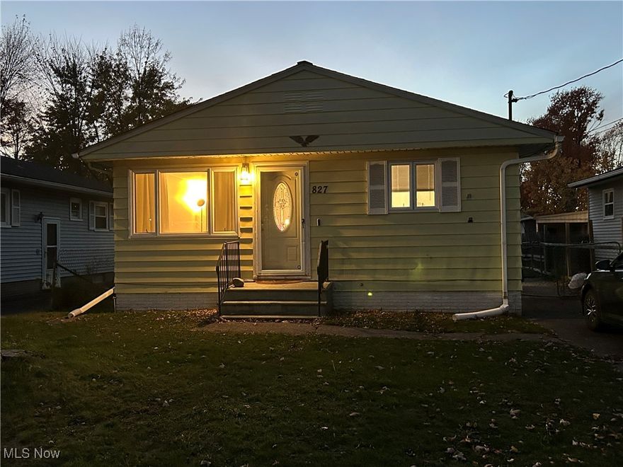 Welcome to this beautifully maintained and thoughtfully updated ranch-style home in the heart of Elyria’s desirable Overland Gardens neighborhood.  Featuring four bedrooms, one full bathroom, and a partially finished basement, this home offers comfort, functionality, and charm in every corner. Step inside to a warm and inviting living room area with durable flooring, fresh paint, and abundant natural light throughout. The spacious eat-in kitchen includes plenty of cabinetry, laminate countertops, and all appliances—refrigerator, range, dishwasher, washer, and dryer—making it truly move-in ready.  Three bedrooms are conveniently located on the main level, while a newly added fourth bedroom in the basement expands your options for a guest room, office, or family space. The basement has been freshly painted and sealed with dry lock paint, providing a clean and dry environment, along with three brand-new windows for added brightness and ventilation. Recent updates include new gutters, energy-efficient improvements, and modern fixtures throughout. Enjoy efficient baseboard heating, a newer water heater, ceiling fans, and wall unit cooling to keep the home comfortable year-round.  The fenced in backyard offers both wood and chain-link sections for privacy and security, ideal for children, pets, or outdoor gatherings. A storage shed adds space for lawn tools and equipment. The property sits on a level lot with sidewalks, curbs, and streetlights in a quiet, well established neighborhood just minutes from shopping, schools, parks, restaurants, and major highways. With public water, public sewer, and low taxes, this home provides an excellent value for first-time buyers, investors, or anyone seeking single-level living with added basement space. Affordable, efficient, and ready to move in—this home combines comfort and practicality with a fantastic location. Schedule your private showing today and discover why 827 Abbe Road South is the perfect place to call home sweet home!!