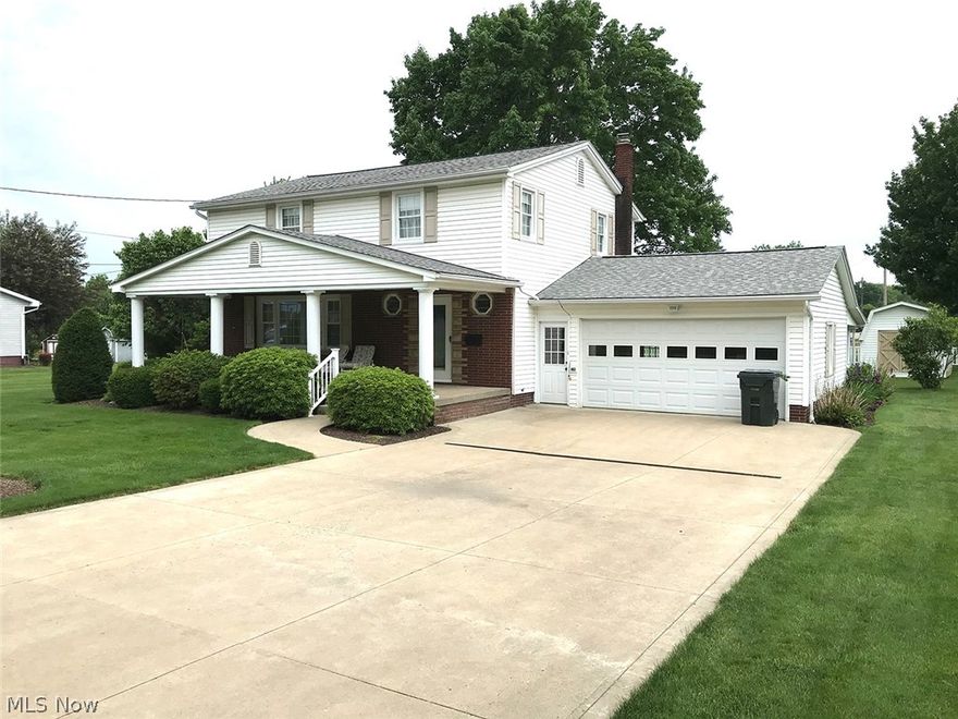 Clean one-owner home situated on a nice .40 acre lot. The main level has an updated kitchen with maple cabinets and Corian countertops, a half bath, a formal dining room, and a large living room. Most hardwood floors throughout under carpet. The second level has three bedrooms, a full bath, and attic storage. Partially finished basement with large rec room, utility room, and possible 4th bedrooms. Large attached 2 car garage and backyard storage shed. Recent updates include furnace/AC  2018, shingles 2016, water softener 2016, windows 2007, siding 2007, and concrete driveway 2007.