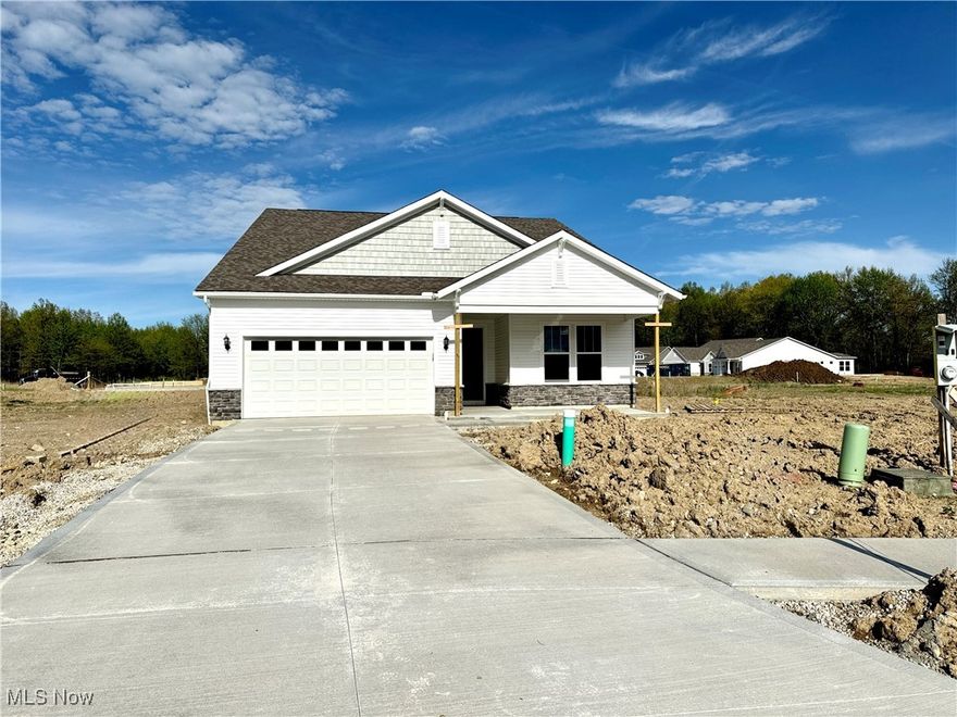 Spring Move-in! ! This ranch home offers the elegant, upgraded features that are popular with today's buyers. The striking open floorplan flows from the foyer into the kitchen, cafe and gathering room featuring a gas fireplace, and large windows. Beautiful features include stainless steel appliances, upgraded cabinetry with dovetail soft-close doors and drawers, oversized, quartz island, and wide plank, low maintenance flooring throughout. This home offers a front porch and is a perfect spot to curl up and enjoy a cup of coffee in the morning. The Mystique floorplan features 2 bedrooms, 2 full baths, flex room and a laundry room all on the main floor. On the second floor, enjoy the additional living space of a large loft, with an additional 3rd bedroom and full bath perfect for hosting visiting family and friends. This home boasts 9’ ceilings throughout the first floor, 8’ front entry door and 3-car tandem garage! The Retreat at Port West offers the ultimate in low-maintenance living including snow removal and lawn & landscaping maintenance, as well as a community pool and clubhouse! Come see this gorgeous home today! You will love the location close to shopping and dining in the heart of Avon Lake! Available in May!