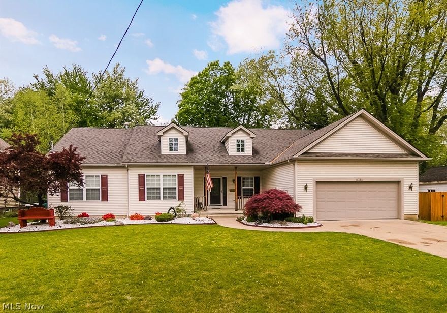 You must see this super sharp ranch to appreciate.  Built in 2004, this is one floor living at its best.  Nice wide open floor plan, first floor laundry, updated eat-in kitchen, inviting great room with gas fireplace, master suite with master bath, 2 other generous bedrooms and a full finished basement boasting another full bath with jacuzzi tub. Their are two separate unfinished parts of the basement that could be a fourth bedroom or home office. The park like yard is fully fenced (wood privacy but shorter across the back so you can see the frequent wild life visitors)  and boasts a fabulous deck that comes directly off the kitchen. The beautiful landscaping completes the picture of this wonderful ranch.  All appliances can stay and the color scheme is totally neutral.  Located on a dead end street in North Olmsted, you are minutes to shopping, dining, major highways and Cleveland Hopkins airport, but nestled far enough from Lorain Road that it is very quiet and peaceful.  Call for yo