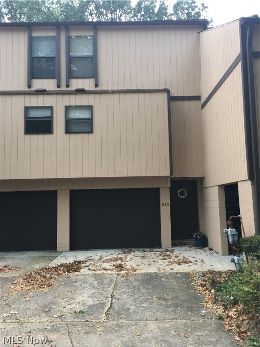 Well maintained, clean, and beautiful 1 Bedroom, 1 1/2 Bathroom condo on James Avenue in Cuyahoga Falls.  This condo features a single car attached garage,  cathedral ceiling family with large sliders that lead out to the private patio area.  Behind the family room area is the white kitchen with a built in bar area big enough for 2 bar stools.  On the main floor is a large half bathroom with window.  On the second level is the large 13X12 Bedroom with cathedral ceilings along with furniture if you choose to keep it. Also on the second floor is a large full bathroom.  The condo comes with a HOME WARRANTY with all appliances staying including the stove, dishwasher, refrigerator, washer, and dryer.  New items in the condo within the last couple of months include:  Furnace, A/C, Sliding door, and Hot water tank.  Just move right in and enjoy!  Come and visit this well maintained condo!