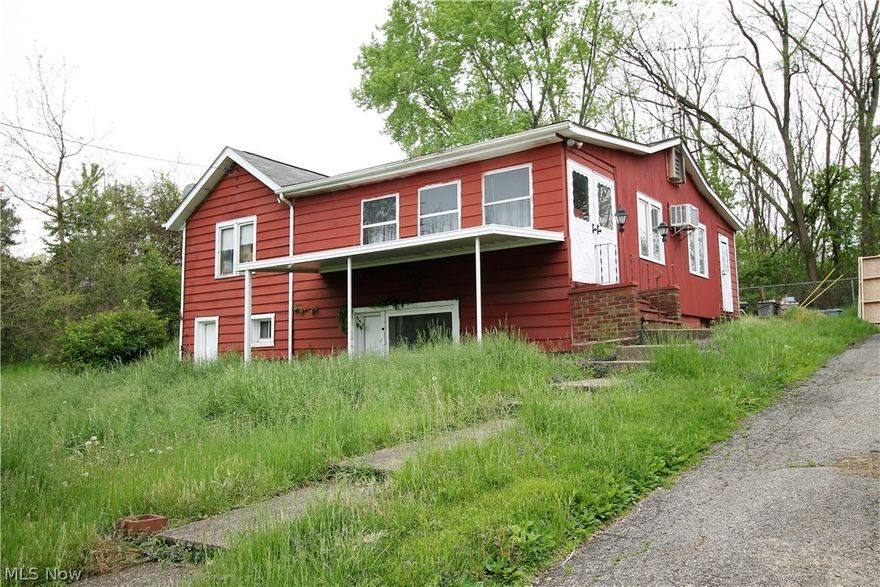 A diamond in the rough! This is a two bedroom, two full bath ranch home.  The kitchen has plenty of cabinets, and there is a large living room with dining room. There is a full bathroom on the main level. The second bathroom is in the unfinished basement. Large yard.  Great home for investors.