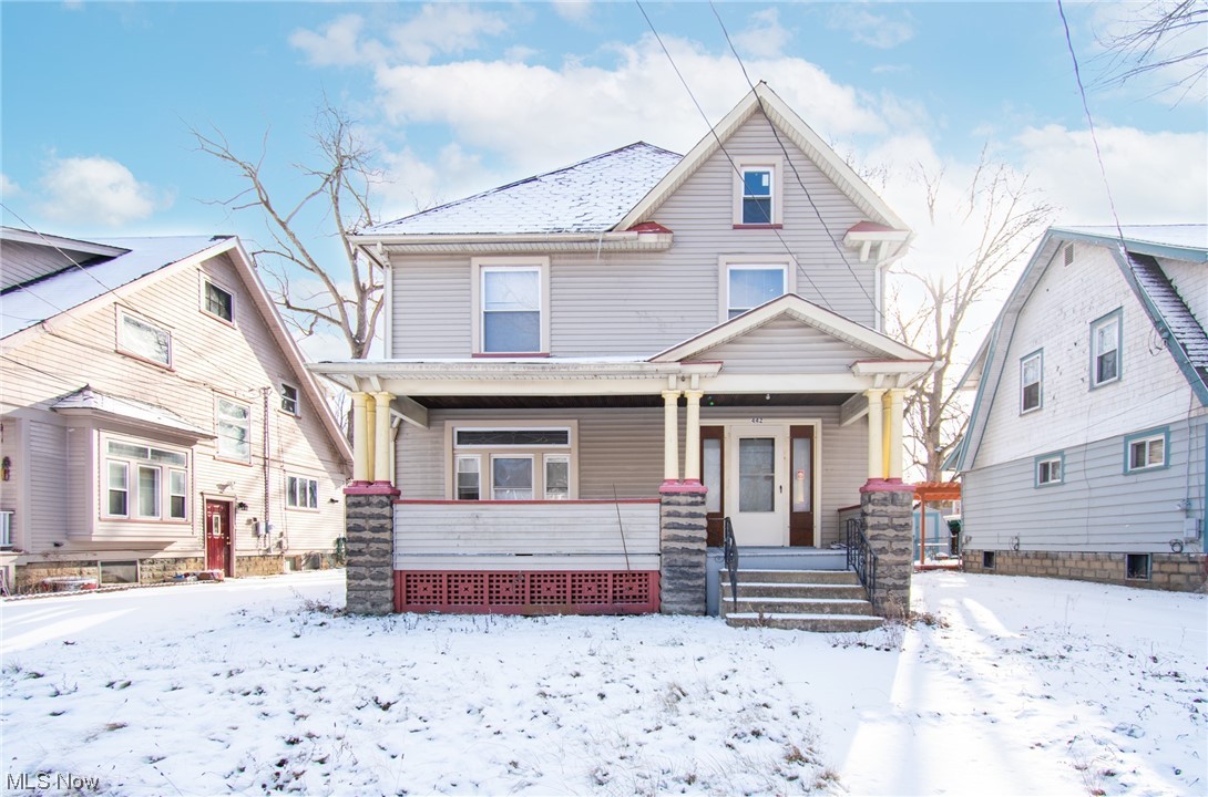 WOW! Check out this 4 bed, 1.5 bath Victorian home in Warren, OH! This home features so much character with it's original woodwork from 1911, pocket doors, and the beautiful double staircase that is accessible from the kitchen or the living room. The home also features two bay windows, all original hardwood flooring, and a kitchen that features original farmhouse sinks and tons of cabinetry. The upstairs features 4 spacious bedrooms and 1 full bathroom. This home has SO much character and a ton of built ins. Call today for a showing!