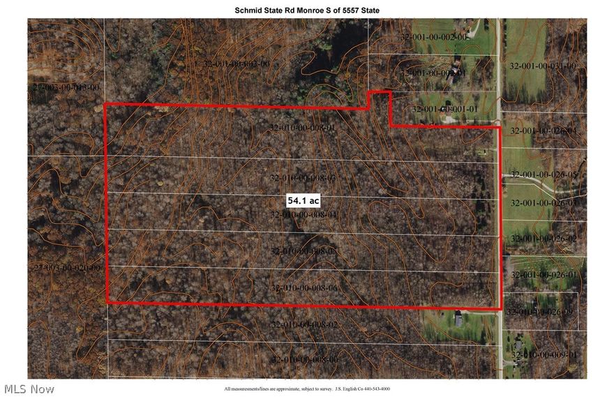 Lovely 54 acre wooded parcel with ravines and streams.