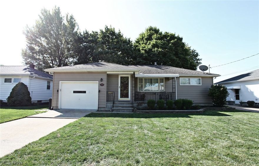 This home has been updated top to bottom with two large bedrooms upstairs either could be used as a master along with a finished basement that allows a third bedroom with shower/toilet, extra living space, and additional storage. Inside, the home features new flooring, neutral paint and several other amenities throughout. The attached, heated garage offers a epoxy coated floor, cable/ satellite hookup, as well as a natural gas line for your grill! Central air was installed in 2014, Blown insulation on Exterior Wall / Attic 2012, and many other updates done just this year. The backyard offers a park-like setting with mature trees, perfect for barbecues or a quiet night by the fire. This home is situated on a quiet cul-de-sac only a stone's throw away from the brand new Lorain High School! All appliances stay with the home. All you need is the key to move in and enjoy!