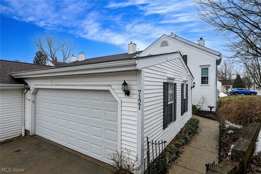 Welcome home to comfortable, low-maintenance living at 7121 W. Cross Creek Trail in beautiful Brecksville! This inviting 2-bedroom, 2.5-bath end-unit townhome (1,572 sq ft, built 1990) is move-in ready and was once a former model home—meaning thoughtful design and a desirable end-unit with privacy and additional windows for more natural light. Tucked in one of Brecksville's most convenient and popular communities, you're just minutes from the vibrant, growing Valor Acres area and the major Sherwin-Williams complex. Enjoy a host of recent, owner-focused updates (see attached improvement sheet for full details), including: updated carpeting, remodeled half bath and main full bathroom, newer washer and dryer, patio sliding door and new front storm door with built-in screen replaced.  You will appreciate thoughtful, detail orientated updates that include a touchless kitchen faucet, updated door knobs and light switches, a master bedroom closet organizer, even newer frost freeze exterior hose hookups.  Step outside to embrace the community's resort-style perks which include the in-ground pool, well-equipped fitness center, clubhouse, community playground and pickleball courts—all within easy walking distance. Location is unbeatable—charming downtown Brecksville nearby with boutique shops, restaurants, and community events. Outdoor enthusiasts will appreciate immediate proximity to Valley Parkway and the stunning trails of Cuyahoga Valley National Park. Situated equidistant between Cleveland and Akron, you get urban conveniences and small-town charm in the award-winning Brecksville-Broadview Heights school district.  Ideal for first-time buyers, those downsizing, or anyone seeking easy, updated living in a prime spot—this well-cared-for gem is ready for its next chapter. Don't wait—reach out to see it today!
