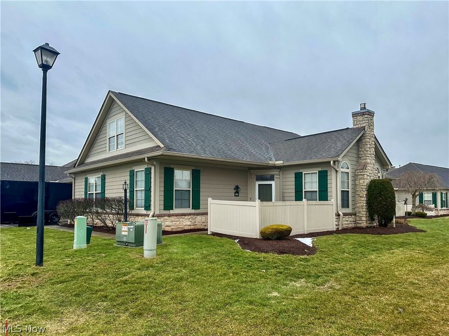 Enjoy the easy lifestyle offered to you in this 3-bedroom, 2.5-bath River Glen condo showcasing spacious rooms, vaulted ceilings, and an open floor plan with plenty of natural sunlight. Main level highlights include a great room with a fireplace, dining area, oversized eat-in kitchen with breakfast bar, and a laundry room. The primary bedroom features a walk-in closet, along with an attached bathroom. A guest bedroom with a walk-in closet and a half-bath in the hallway completes the first floor. Upstairs, you'll find a large bedroom with another full bath and a generous walk-in closet. This area can also be utilized as a home office, den or a private guest retreat, offering flexibility to suit your lifestyle. Worried that you'll sacrifice roominess, style and storage when you move into a condo? Don't be! This unit offers all that and more.