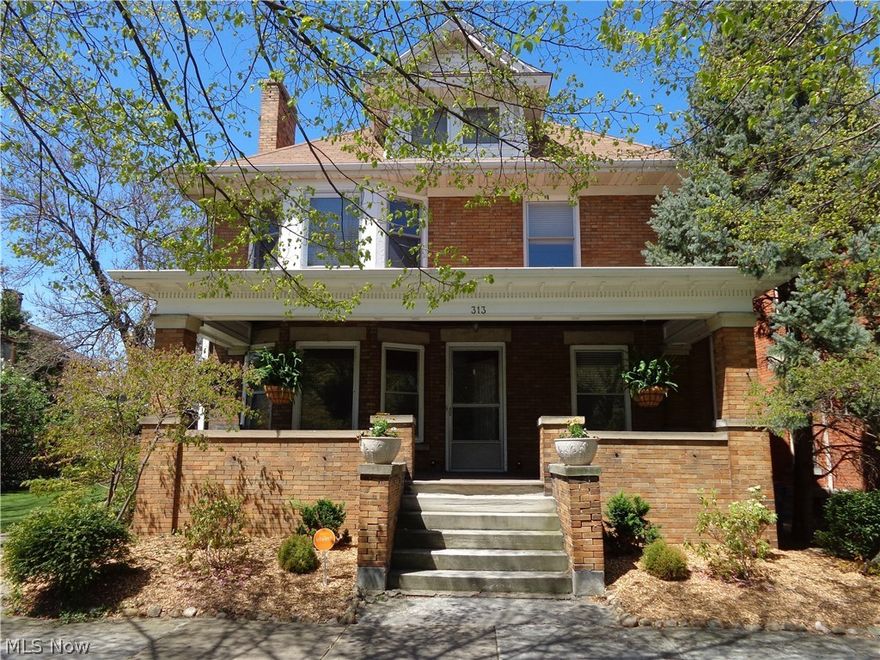 Large Sandusky Century brick home w/5 bedrooms & 1 1/2 full baths. AMAZING chef's kitchen w/Brazilian granite counter tops, granite counter top island, professional stainless steel appliances, gas commercial range w/pot water filler, hood system, double oven w/the top being a convection oven, tile flooring, beautiful Alder wood cabinets & butler steps to the 2nd floor. Large living room w/fireplace & French door entry into the formal dining room. Good size bedrooms w/the master bedroom having a fireplace & 2 closets. HUGE walk-up usable attic w/2 recreation rooms 17x16 & 20x10 in size. Additional features of this wonderful home you will be proud to own are inviting foyer area, 11x10 1st floor office, full basement w/200 amp service, basement laundry room w/washer & dryer, newer hot water tank, covered front porch, 2nd floor walk-out covered back porch, detached garage w/alley access, fenced in back yard w/wood privacy fence, large wood deck & tons more.