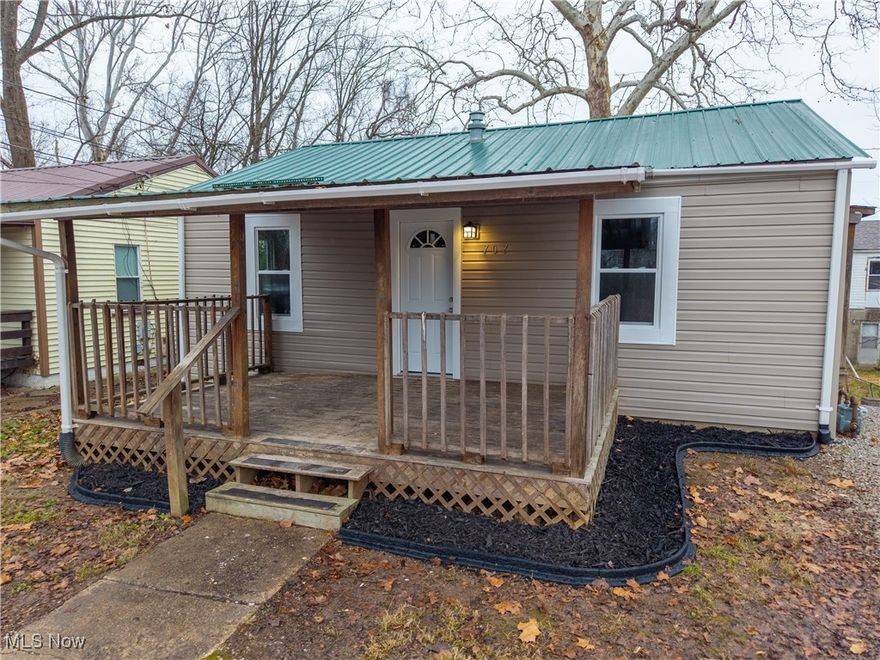 Welcome to this freshly renovated 2-bedroom, 1-bath home offering 672 square feet of efficient, modern living on a quiet dead-end road—perfect for those seeking privacy and low traffic.

This home has been completely updated from top to bottom, featuring a brand-new HVAC system, new windows, and a new sewer line in the basement for long-term peace of mind. Step inside to find a fully remodeled kitchen with new cabinets, countertops, and a stainless steel appliance package, along with a newly renovated bathroom.

Fresh paint and new flooring throughout, along with new doors and trim, give the entire home a bright, move-in-ready feel. Outside, enjoy relaxing mornings or evenings on the spacious 10x16 covered front porch, adding both charm and functionality to the home.

Whether you’re a first-time buyer, downsizer, or investor, this turnkey property offers style, comfort, and reliability in a quiet setting—ready for its next owner to enjoy.

Listing agent is part owner in the property.