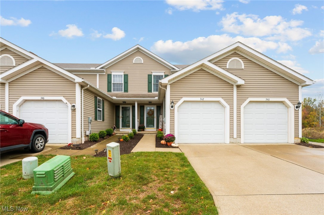 The ultimate in carefree living in this updated, charming two bedrooms, one and half bath townhome. Bright, eat in kitchen offers refrigerator, stove/oven, new Moen garbage disposal (2025) and is open to the living room with new Andersen slider door (2024) that leads to a private landscaped patio, perfect for relaxing or entertaining. New carpet and freshly painted throughout. Upstairs, you will find two large bedrooms with ceiling fans and master with walk in closet, and a full bathroom. The clean, lower level offers a basement that would be great to finish and has plenty of room for storage, laundry area, work out area, etc. Basement was waterproofed to control humidity, and new sump pump with battery backup lifetime transferable warranty included. Whole home dehumidifier. Some updates include new lights throughout, new Anderson windows. Zoning on all three levels (2025) for heat and cool each floor, has its own thermostat. Air ducts and dryer vent cleaned. Hot water Heater (2022). Attached car garage. Conveniently located minutes to dining, shopping, freeway, Crocker Park, Avon Commons and Lake Erie. Enjoy low maintenance-free living with lawn care and snow removal included. This home offers a fabulous location at the end of the street and delivers both comfort and move in ready!