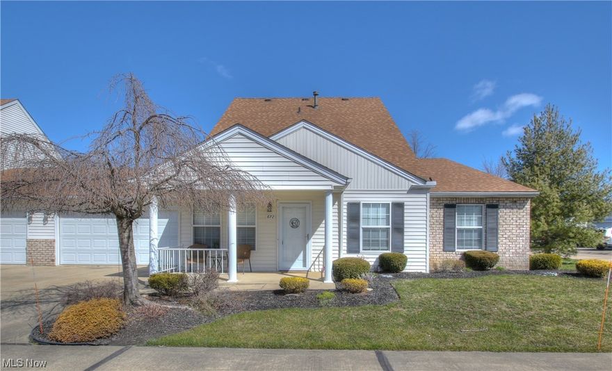 Looking for a beautiful condo in a serene location? Look no further!  This 2 bedroom, 2 bathroom home features an open airy floorplan with a loft plus a great front porch that's perfect for enjoying the fountain sounds on the pond.  The kitchen has been completely remodeled! New flooring throughout!  The adjacent living room features vaulted ceilings and an electric FP that is overlooked by a great loft making entertaining a breeze.  The master bedroom is a true retreat featuring an en-suite bathroom and walk-in closet.  The second bedroom and loft are both spacious with plenty of closet space.  With a 2-car garage and ample driveway parking, located in a quiet neighborhood and just minutes from shopping and dining.  Don't miss your chance to make 672 North Creek your new home – schedule a showing today!